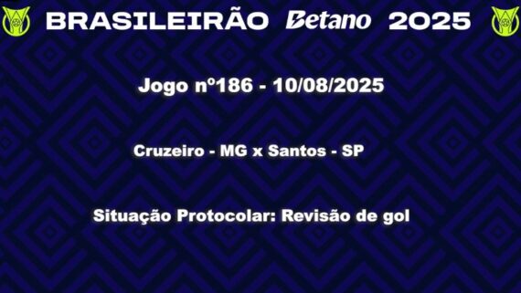CBF divulga áudio do VAR em momento que Cruzeiro teve gol anulado (foto: REPRODUÇÃO / CBF TV)