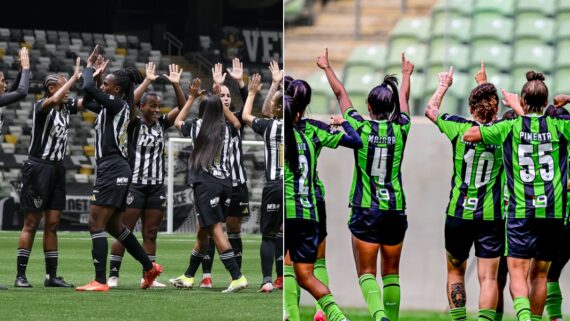Vingadoras e Spartanas já conhecem suas adversárias na Copa do Brasil (foto: DANIELA VEIGA / FLICKR/ ATLÉTICO E MOURÃO PANDA / FLICKR / AMÉRICA)