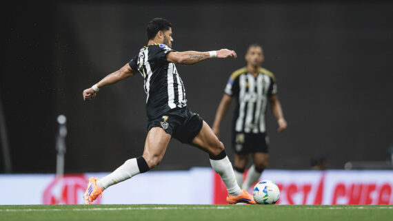 Hulk no duelo contra o Bolívar (BOL) na Arena MRV (foto: Pedro Souza / Atlético)
