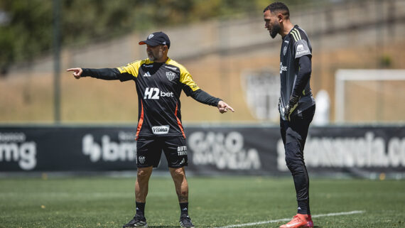 Treinamento na Cidade do Galo nesta sexta-feira (03) (foto: Pedro Souza / Atlético)