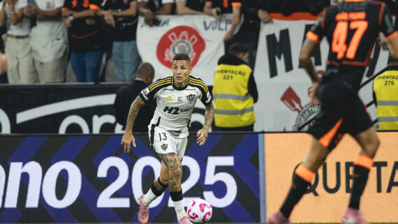 Arana no jogo contra o Corinthians (foto: Pedro Souza / Atlético)
