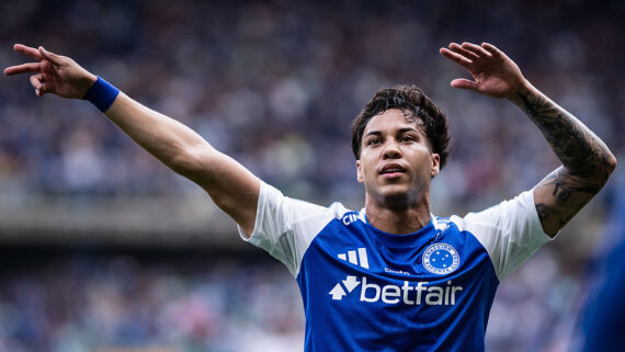 Kaio Jorge fica perto de marca histórica pelo Cruzeiro. (foto: Gustavo Aleixo / Cruzeiro.)