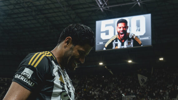 Hulk marcou o gol 500 na sua carreira (foto: Pedro Souza / Atlético)