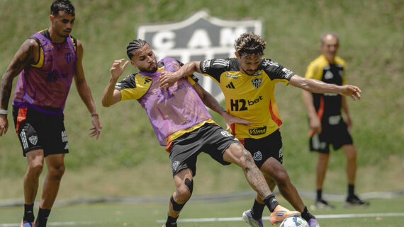 Treinamento desta sexta-feira (07) na Cidade do Galo (foto: Pedro Souza / Atlético)