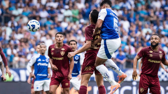 Cruzeiro empata com o Fluminense no Mineirão. (foto: Gustavo Aleixo / Cruzeiro.)