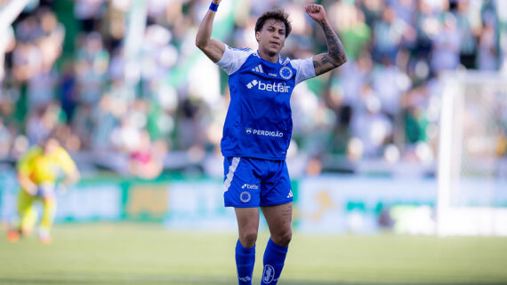 Kaio Jorge marcou dois gols para o Cruzeiro. (foto: Lucas Bubols/Cruzeiro.)