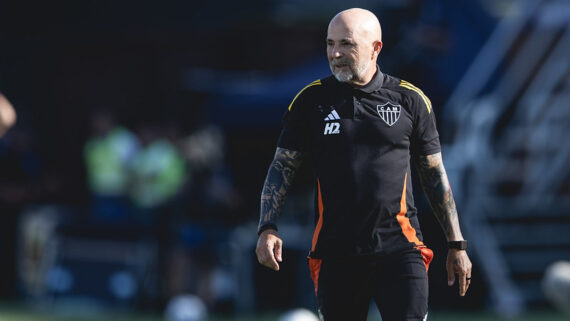 Sampaoli fala sobre jogo e já projeta futuro após perda do título (foto: PEDRO SOUZA / FLICKR / ATLETICO)