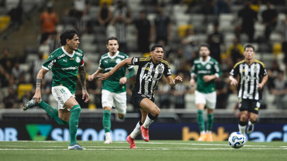 Rony na derrota para o Palmeiras, por 3 x 0 (foto: Pedro Souza / Atlético)