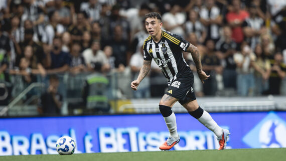 Saravia no Atlético (foto: Pedro Souza / Atlético)