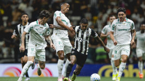 Atlético empata com Palmeiras na Arena. (foto: Pedro Souza / Atlético.)