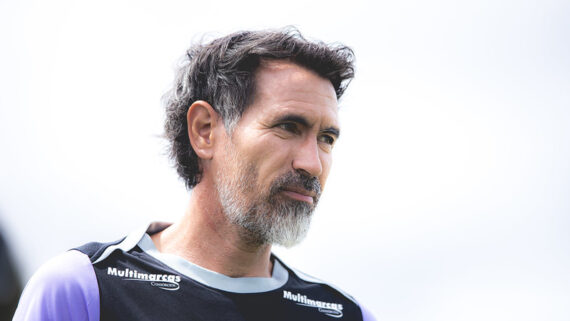 Eduardo Domínguez, técnico do Atlético (foto: Pedro Souza / Atlético)