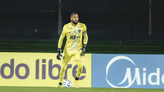 Everson no empate entre Atlético e Juventud (foto: Pedro Souza / Atlético)