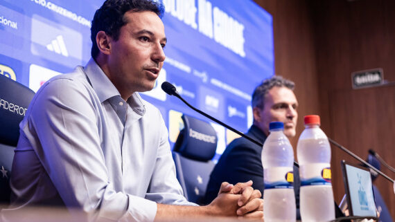Pedro Junio, vice-presidente de futebol do Cruzeiro. (foto: Gustavo Aleixo/Cruzeiro.)