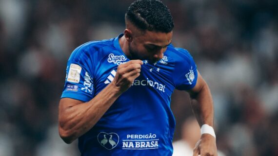 Wanderson volta a marcar após 20 jogos pelo Cruzeiro. (foto: Marco Galvão/Cruzeiro.)