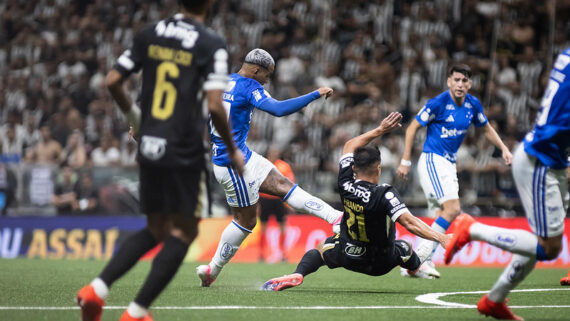 Atlético-MG x Cruzeiro, na Arena MRV. (foto: Gustavo Aleixo/Cruzeiro.)
